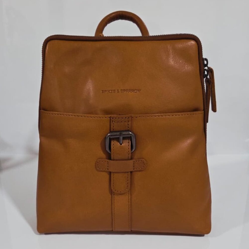 NWT Spikes & Sparrow Leather Backpack - Texas - Tan Brown